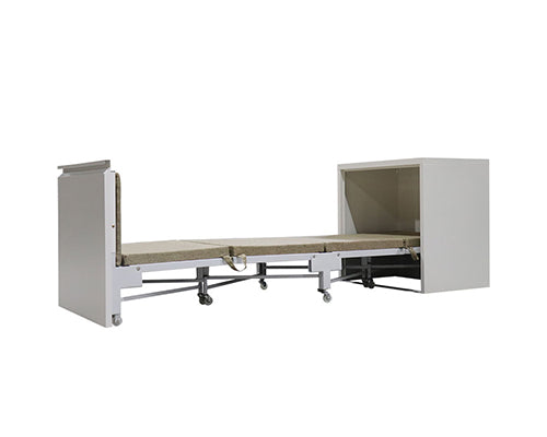 Steel Frame Folding Bed with Cabinet