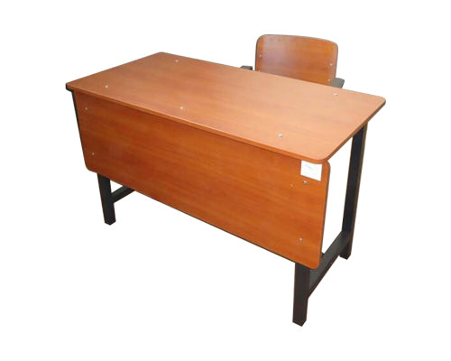 Attached Middle College School Single Desks And Chair