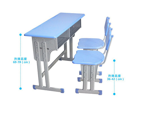 2 Seater Student Desk and Chair