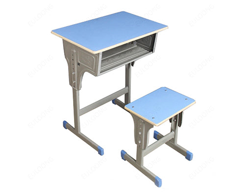 Middle College School Single Desks And Chair | School Single Desks and Chairs Without Backrest