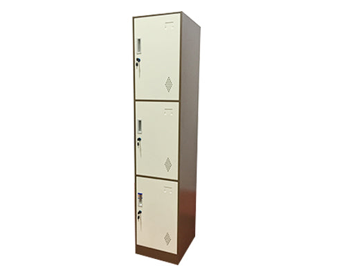 3 Doors Slim Rim Steel Locker