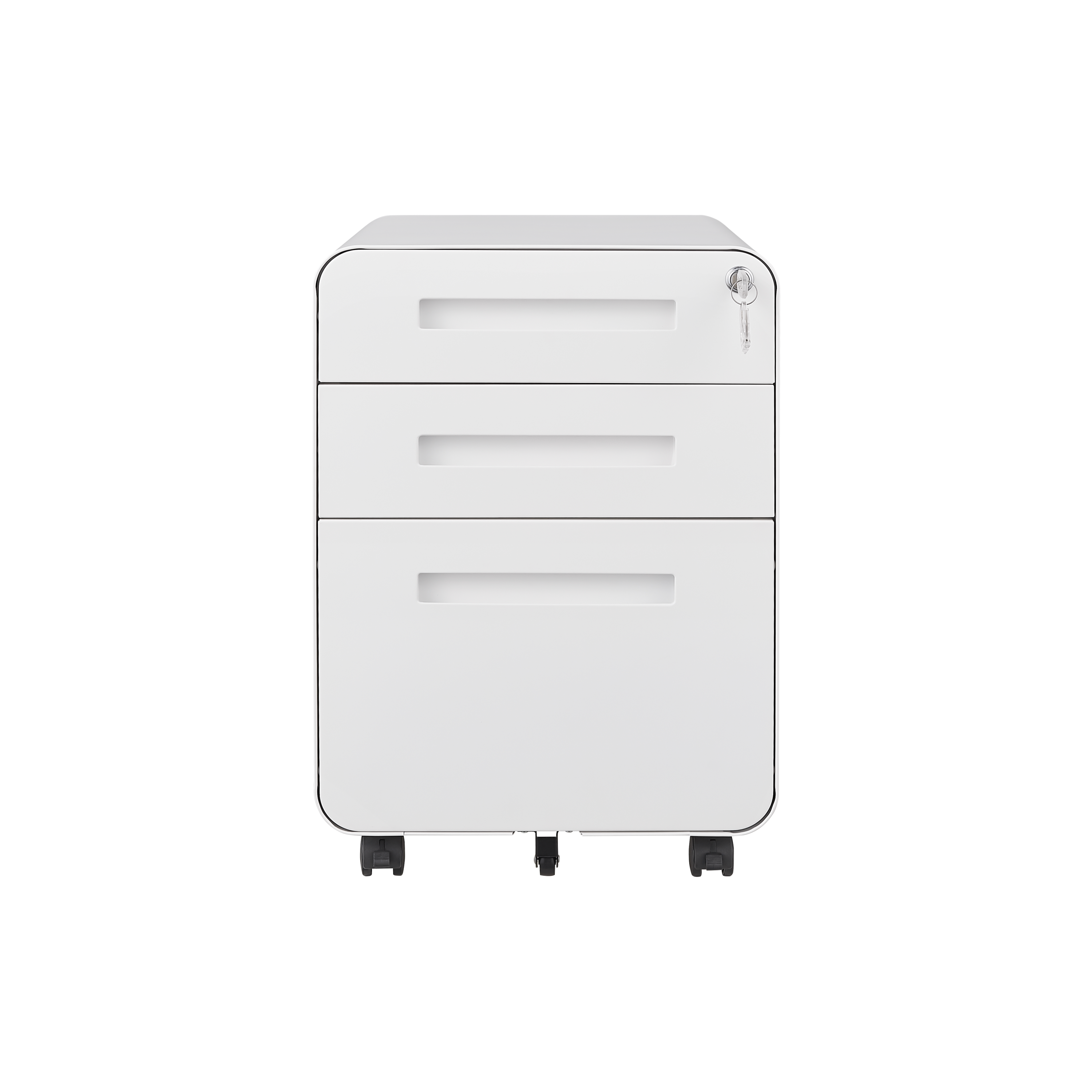 3-Drawer Lockable Mobile File Cabinet