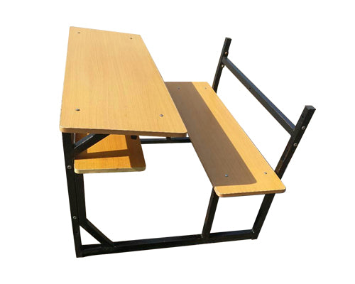 Attached Middle College School Single Desks And Chair