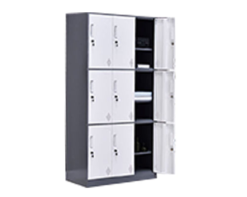 9 Doors Slim Rim Steel Locker