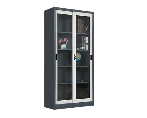 Full Glass Movable Door Office Filing Cabinet