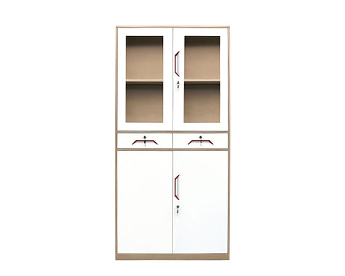 Slim Rim 4 Swing Doors 2 Drawer Filing Cabinet