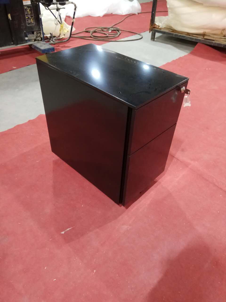 300mm Wide Slim Mobile Pedestal | 3 Drawers Steel Office Cabinet