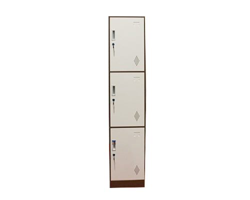 3 Doors Slim Rim Steel Locker