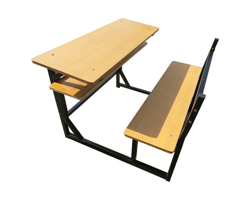 Attached Middle College School Single Desks And Chair