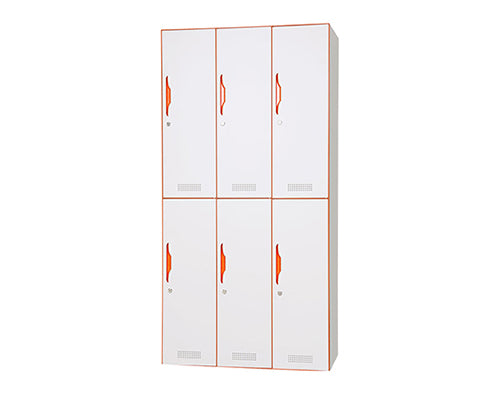 6 Doors slim rim steel locker