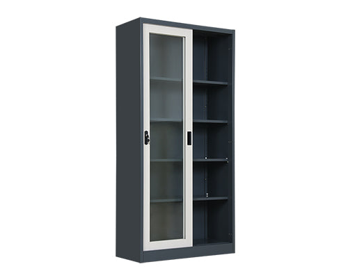 Full Glass Movable Door Office Filing Cabinet