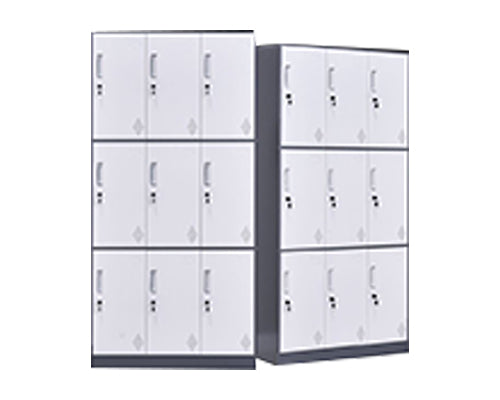 9 Doors Slim Rim Steel Locker