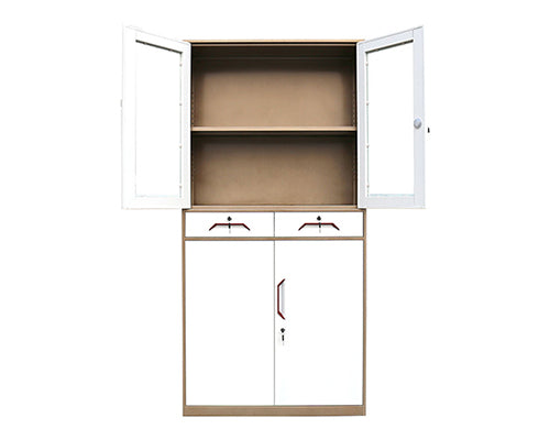 Slim Rim 4 Swing Doors 2 Drawer Filing Cabinet