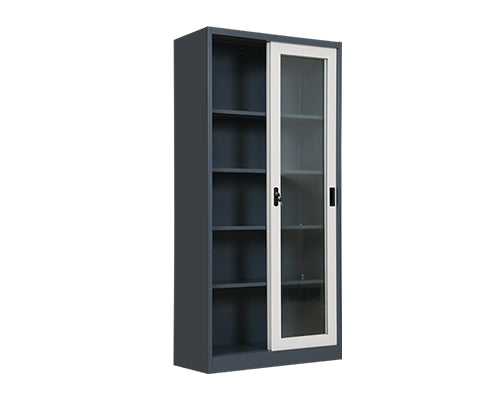 Full Glass Movable Door Office Filing Cabinet