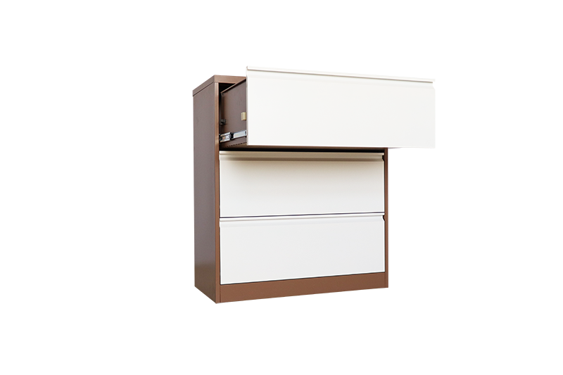 Lateral Style 3 Drawer Steel Filing Cabinet