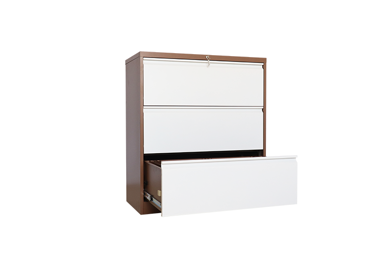 Lateral Style 3 Drawer Steel Filing Cabinet