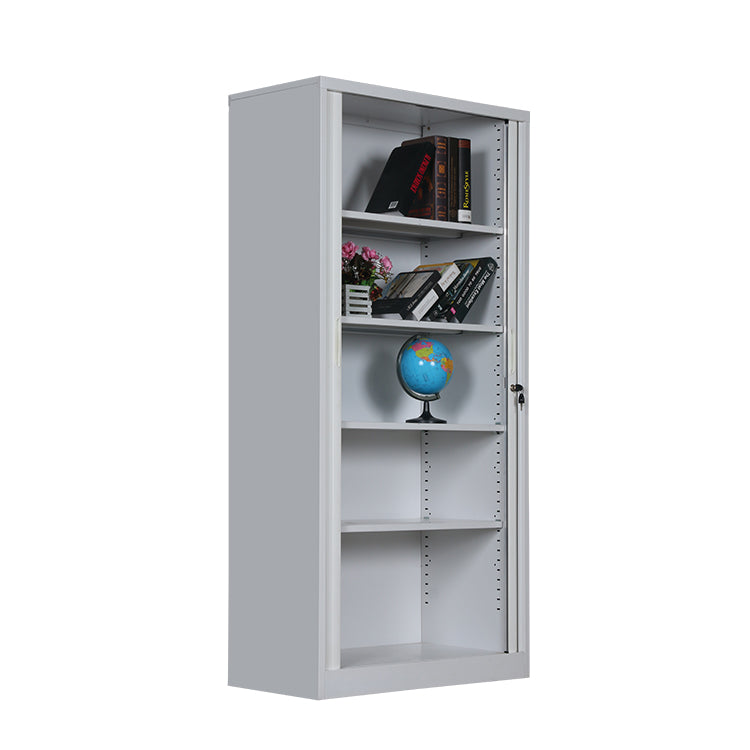 Tambour Door Cabinet | Mobile Steel Storage Cupboard with Rehau Doors