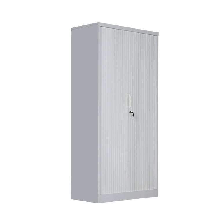 Tambour Door Cabinet | Mobile Steel Storage Cupboard with Rehau Doors