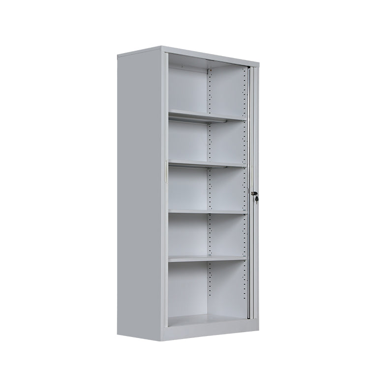 Tambour Door Cabinet | Mobile Steel Storage Cupboard with Rehau Doors