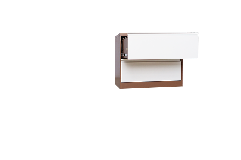 Lateral Style 2 Drawer Cabinet in Steel Filing Cabinets