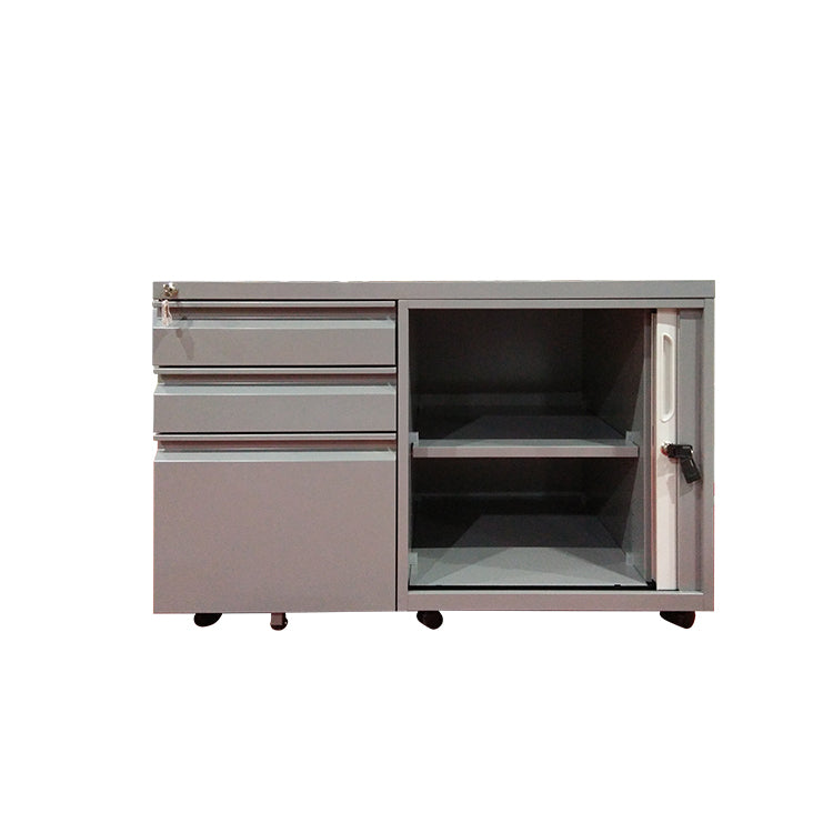 Mobile Caddy with Side Drawer Pedestal