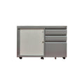Mobile Caddy with Side Drawer Pedestal